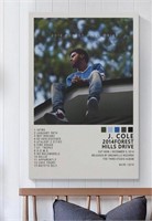 Unframed "J.Cole Forest Hill" Album Canvas Poster