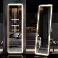 LVSOMT Full Length Mirror with LED Lights