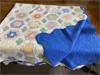 Hand & Machine Stitched Quilt, 6 x 6’