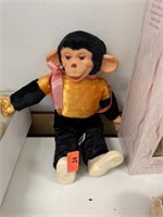 VTG ZIPPY MONKEY PLUSH TOY / DOLL