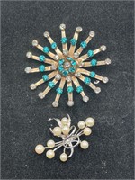 Vintage sterling brooches