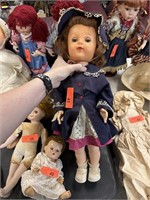 LARGE VTG DOLL W CUTE OUTFIT
