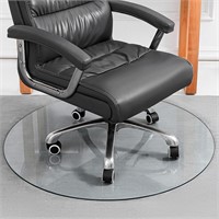 Premium Tempered Glass Chair Mat 39.4 Inch