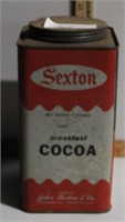 Sexton cocoa tin