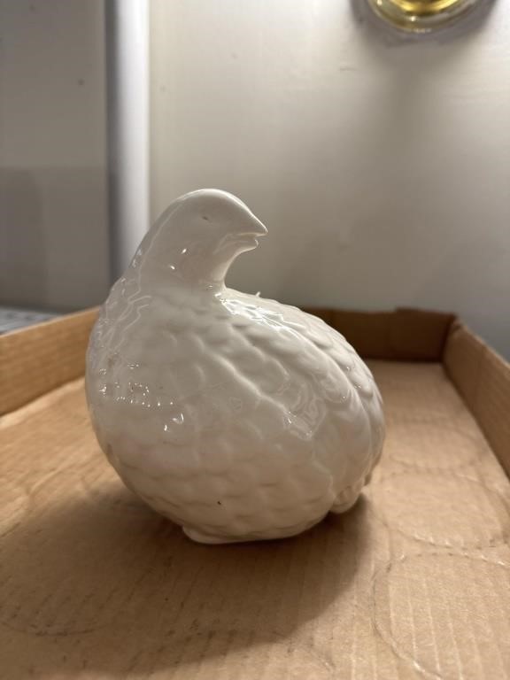 Porcelain quail bird