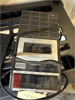 Vintage realistic battery cassette recorder/not