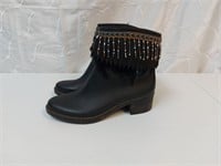 Lemon Jelly Rubber Boots with Tassles Size 6/37