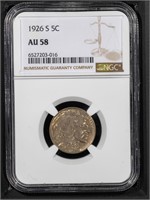 1926 S 5C NGC AU58 Buffalo Nickel