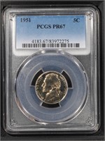 1951 5C PCGS PF67 Proof Jefferson Nickel