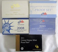 2007-2011 U.S. MINT PROOF SETS