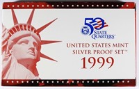 1999 U.S. MINT SILVER PROOF SET