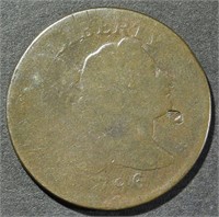 1796 FLOWING HAIR LARGE CENT AG
