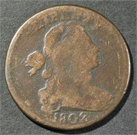 1802 DRAPED BUST LARGE CENT AG
