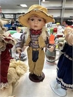 PORCELAIN DOLL BOY IN WESTERN OUTFIT