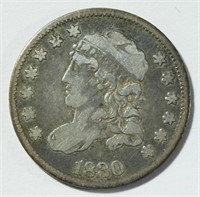 1830 CAPPED BUST HALF DIME VG+