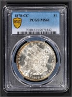 1878-CC Morgan Dollar PCGS MS61