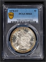 1878-CC Morgan Dollar PCGS MS64