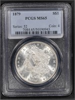 1879 $1 Morgan Dollar  PCGS MS65