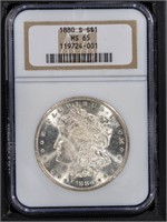 1880 S $1 NGC MS65 Morgan Dollar