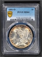 1881-O Morgan Dollar PCGS MS64
