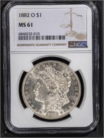 1882 O $1 NGC MS61 Morgan Dollar