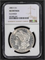 1883 S $1 NGC AU50 Morgan Dollar