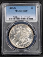 1888 O $1 Morgan Dollar  PCGS MS64+