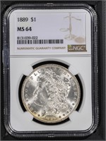 1889 $1 NGC MS64 Morgan Dollar