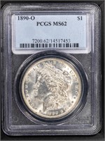 1890 O $1 Morgan Dollar  PCGS MS64