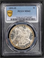 1891 O $1 Morgan Dollar  PCGS MS62