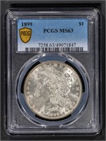 1899 $1 Morgan Dollar PCGS MS63