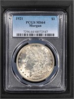 1921 $1 PCGS MS64 Morgan Dollar