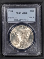 1923 $1 Peace Dollar PCGS MS64