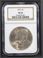 1971 $1 NGC MS65 Eisenhower Dollar