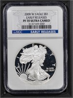 2008-W S$1 American Eagle Early Releases PF70 NGC