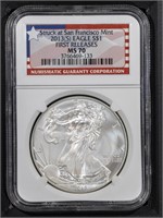 2013-S S$1 American Eagle SF Mint Set MS70 NGC