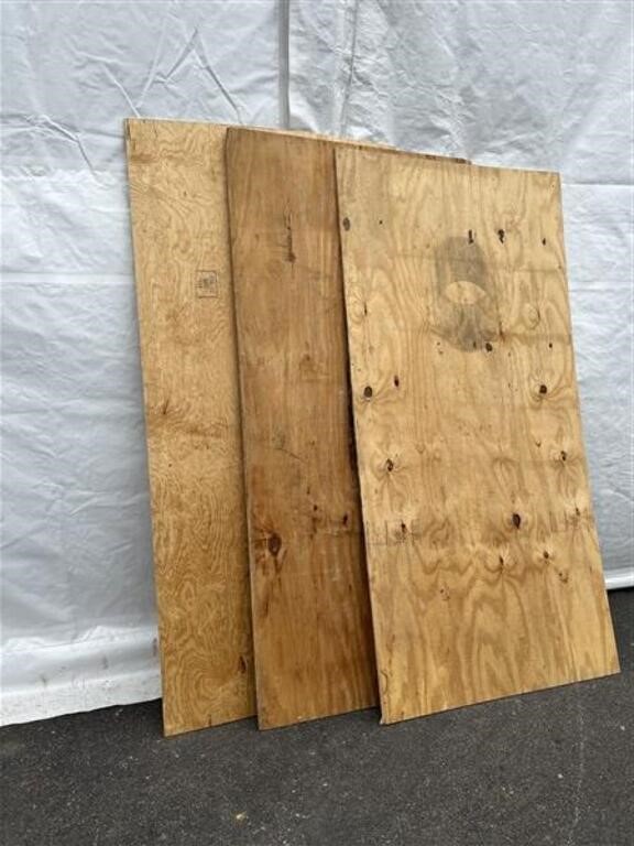 (3) 4' x 8' x 1/2" Plywood