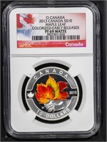 2013 Canada S$10 Maple Leaf Colorized PF69 Matte
