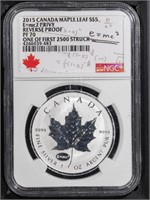 2015 S$5 Canada/Maple Leaf E-mc2 Privy NGC PF70