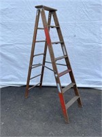 6ft Wooden Folding Step Ladder
