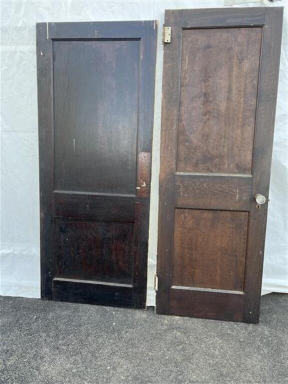 (2) Vtg. Interior Paneled Doors