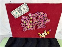 BAG OF CERAMIC FLOWERS FOR CRAFTING