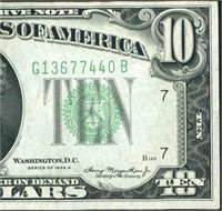 $10 1934 A Federal Reserve Note