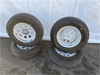 Selection of 4 Tires w/ Rims
