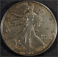 1919-S WALKING LIBERTY HALF DOLLAR XF