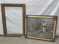 Metallic Painting and Vintage Frame