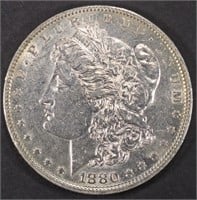 1880-O MORGAN DOLLAR AU/BU