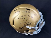 Autographed Rudy Ruettiger Notre Dame Helmet