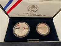 1992 Columbus Quincentenary Two Coin Set