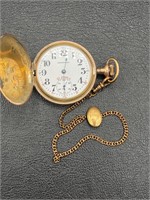 Antique 21 jewels pocket watch and chain